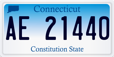 CT license plate AE21440