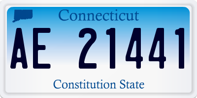 CT license plate AE21441