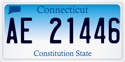 CT license plate AE21446