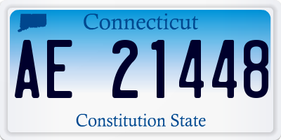 CT license plate AE21448