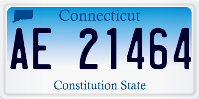 CT license plate AE21464