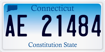 CT license plate AE21484