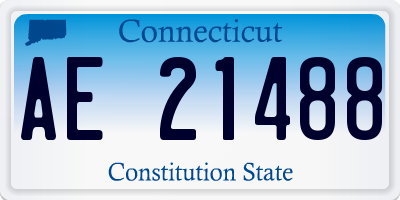 CT license plate AE21488