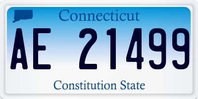 CT license plate AE21499
