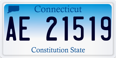 CT license plate AE21519
