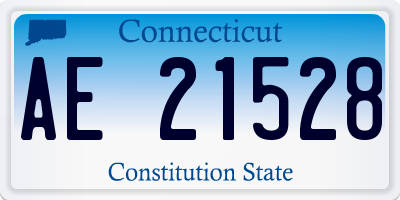 CT license plate AE21528