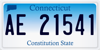 CT license plate AE21541
