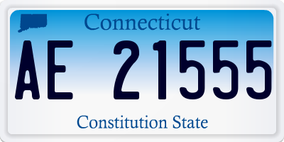 CT license plate AE21555