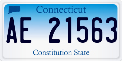 CT license plate AE21563