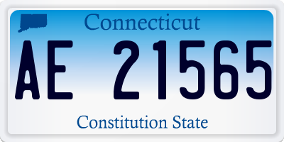 CT license plate AE21565