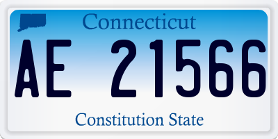CT license plate AE21566