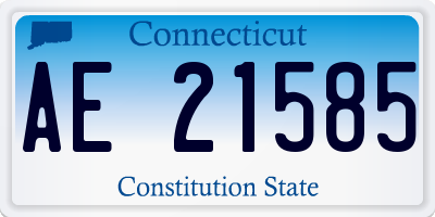CT license plate AE21585