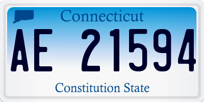 CT license plate AE21594
