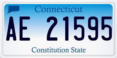 CT license plate AE21595