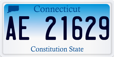 CT license plate AE21629