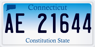 CT license plate AE21644