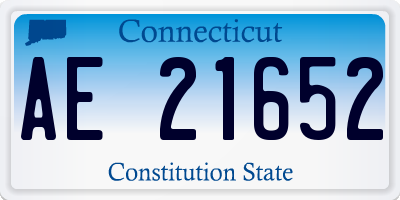 CT license plate AE21652