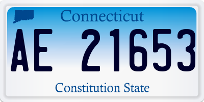 CT license plate AE21653