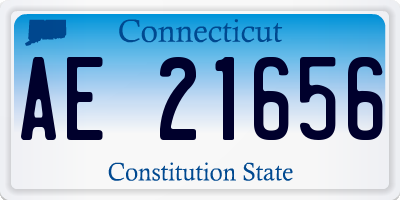 CT license plate AE21656