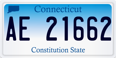 CT license plate AE21662