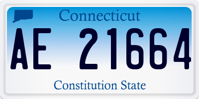 CT license plate AE21664