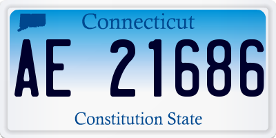 CT license plate AE21686