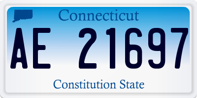CT license plate AE21697