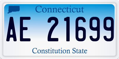 CT license plate AE21699