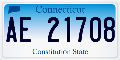 CT license plate AE21708