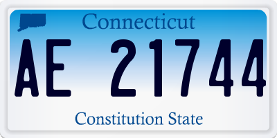 CT license plate AE21744