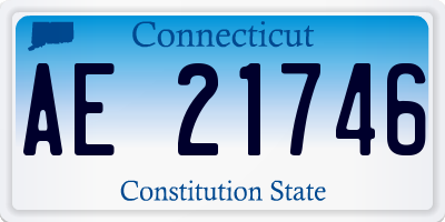 CT license plate AE21746