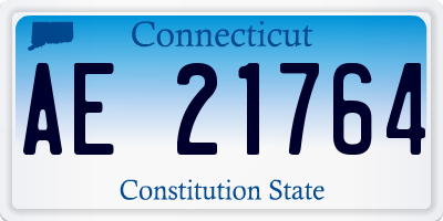 CT license plate AE21764