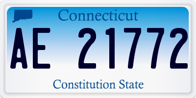 CT license plate AE21772