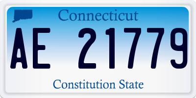 CT license plate AE21779