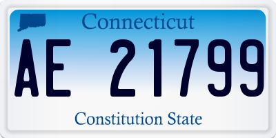 CT license plate AE21799