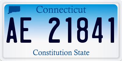 CT license plate AE21841