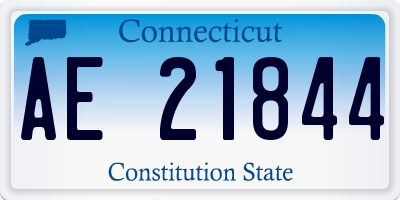 CT license plate AE21844