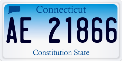 CT license plate AE21866