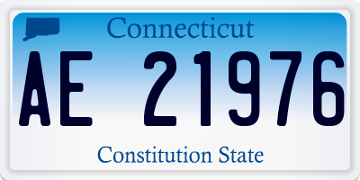 CT license plate AE21976