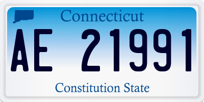 CT license plate AE21991