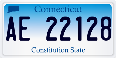 CT license plate AE22128