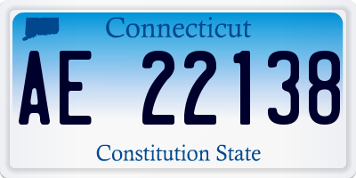 CT license plate AE22138