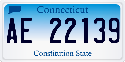 CT license plate AE22139