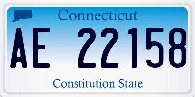 CT license plate AE22158