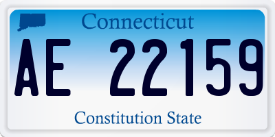 CT license plate AE22159