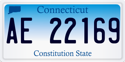 CT license plate AE22169