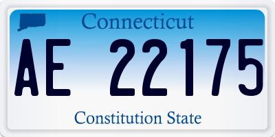 CT license plate AE22175