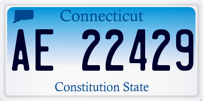 CT license plate AE22429