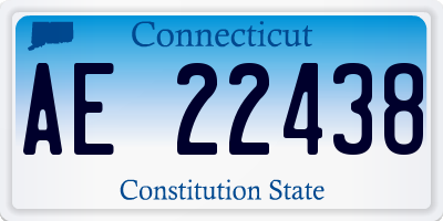 CT license plate AE22438