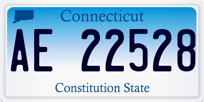 CT license plate AE22528